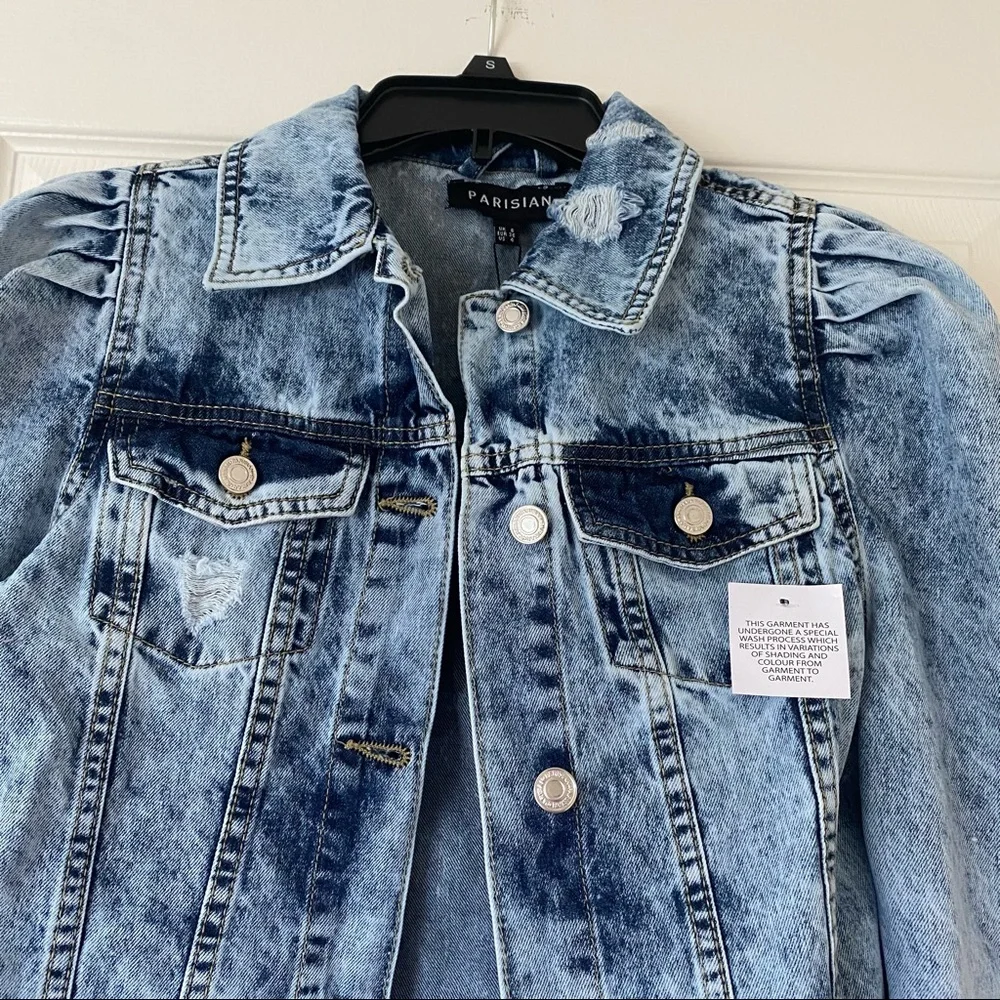Parisian Acid Wash Jean Jacket NWT